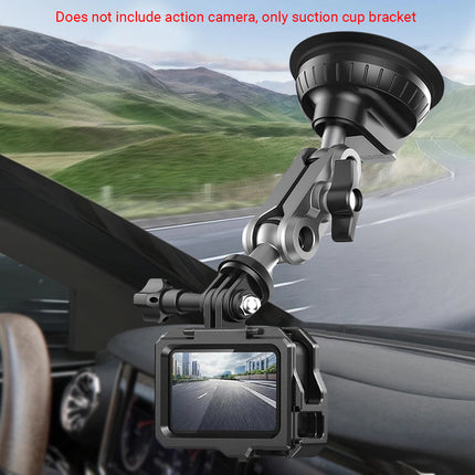 Car Suction Cup Camera Holder Strong Suction 360° Rotation Adjustable for Camera