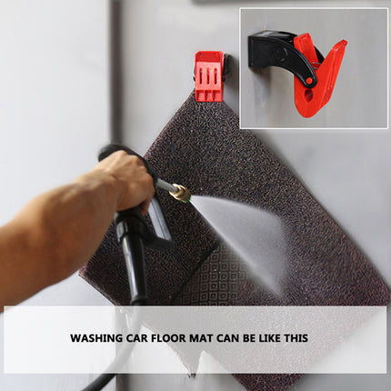 4PCS Multi Function Wall Mounted Towel Auxiliary Mat Clip for Car Wash