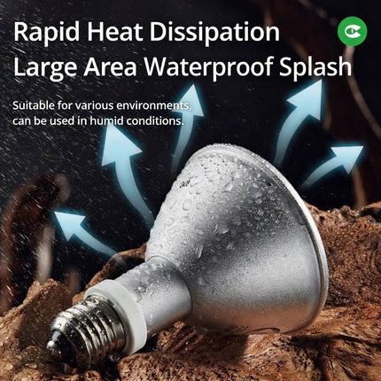 Reptile Far Infrared Heat Lamp 50W Carbon Fibre No Light Warmer Lizard Turtle