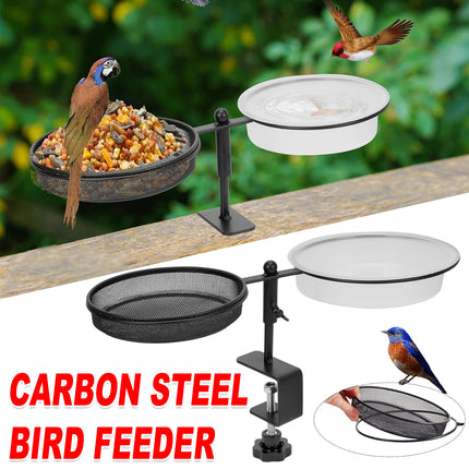 Carbon Steel Bird Feeder Weatherproof Outdoor Garden Yard Bird Feeding Accessory