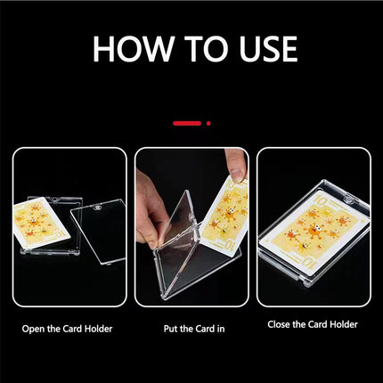 Magnetic Card Sleeve Protector UV-Protection Anti-Scratch For ID Bank Card Use