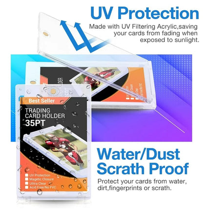 Magnetic Card Sleeve Protector UV-Protection Anti-Scratch For ID Bank Card Use