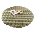 Round Plush Rug Soft Shaggy Carpet for Living Room Bedroom Sofa Floor Mat Decor