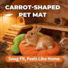 Carrot Shape Plush Pet Mat Soft Bed for Small Animals
