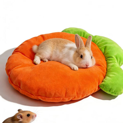 Carrot Shape Plush Pet Mat Soft Bed for Small Animals