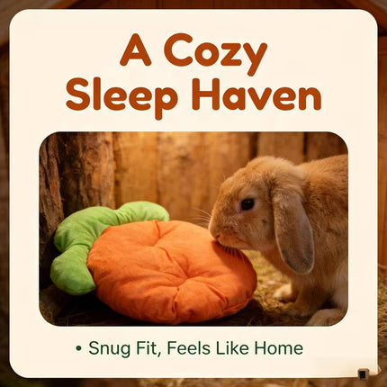 Carrot Shape Plush Pet Mat Soft Bed for Small Animals