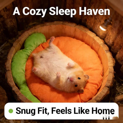 Carrot Shape Plush Pet Mat Soft Bed for Small Animals