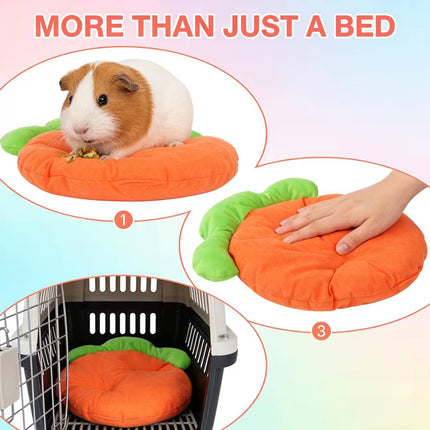 Carrot Shape Plush Pet Mat Soft Bed for Small Animals