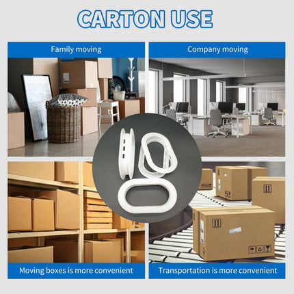 100pcs Plastic Carton Handle Durable Box Grip Holder Packaging Moving Storage