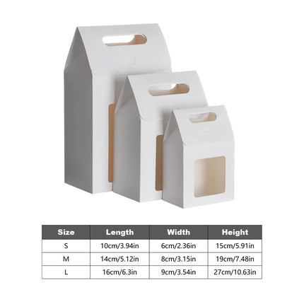 24PCS Handheld Gift Box Sturdy Durable for Holiday Wedding Present Packaging Use