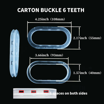 100pcs Plastic Carton Handle Durable Box Grip Holder Packaging Moving Storage
