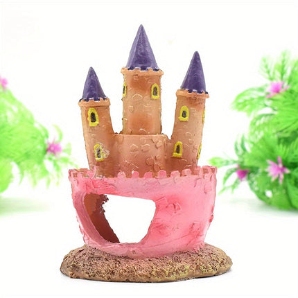 Aquarium Resin Fish Tank Castle Decoration Ornament Aquarium Decor Ornament