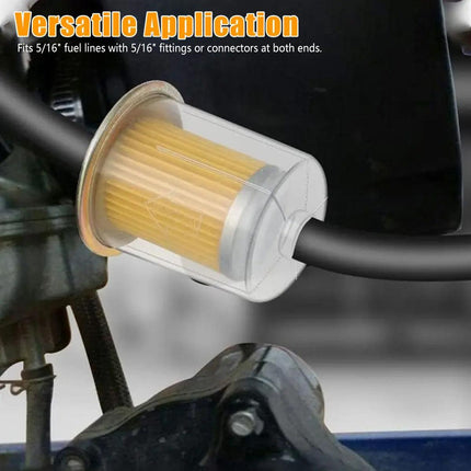 10pcs Motorcycle Fuel Filter Gasoline Cup Transparent Exhaust Detection Filter