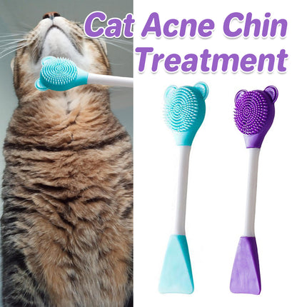 Cat Cleaning Silicone Brush Pet Toothbrush Dog Cleaning Brush Grooming Tool