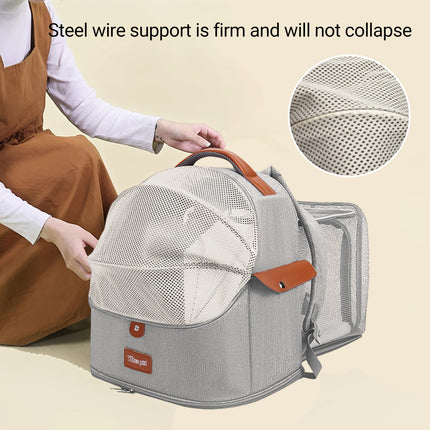 Cat Bag Portable Travel Cat Backpack Large Capacity Expandable For Cat Daily Use