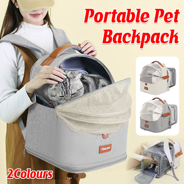 Cat Bag Portable Travel Cat Backpack Large Capacity Expandable For Cat Daily Use