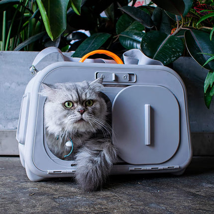Portable Cat Carrier Bag Breathable Large Capacity Pet Travel Shoulder Backpack