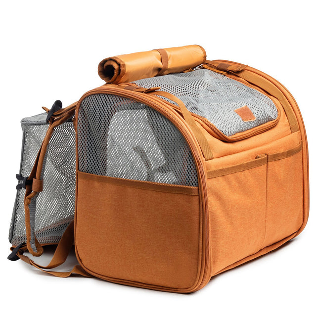 Expandable Cat Backpack Large Space Breathable Pet Carrier Capsule Travel Bag