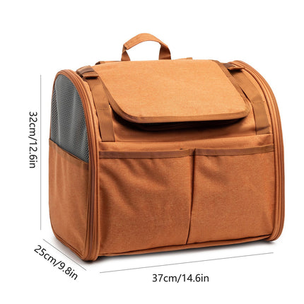 Expandable Cat Backpack Large Space Breathable Pet Carrier Capsule Travel Bag