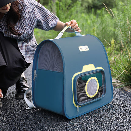 Go Out Pet Backpack Portable Cat Dog Carrier Handheld Travel Pet Backpack Bag