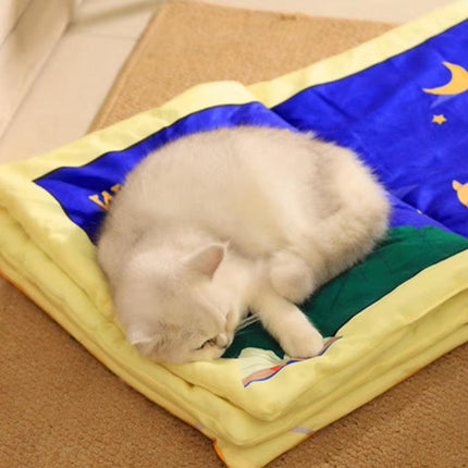 Foldable Cat Sleeping Mat Pet Bed Comfortable Soft Cushion for Cats and Kittens