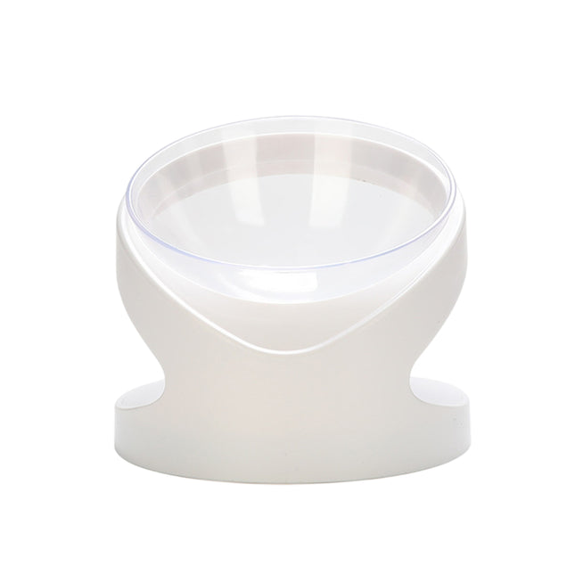 Elevated Cat Food Bowl Tilted Pet Feeding Dish For Neck Protection Feeding Use