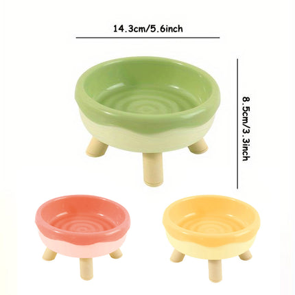 Cat Food Water Bowl Non Slip Raised Pet Feeding Dish Elevated Feeder Cats