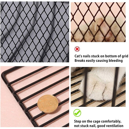 Cat Bath Cage Portable Pet Grooming Cage Foldable Mesh Cage for Small Animals