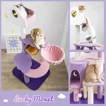 Cat Climbing Frame Cat Bed Cat Tree Jumping Platform Furniture Activity Center