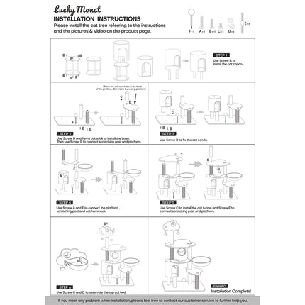 Cat Climbing Frame Cat Bed Cat Tree Jumping Platform Furniture Activity Center