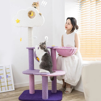 Cat Climbing Frame Cat Bed Cat Tree Jumping Platform Furniture Activity Center