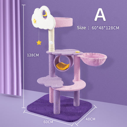 Cat Climbing Frame Cat Bed Cat Tree Jumping Platform Furniture Activity Center