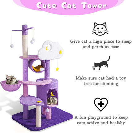 Cat Climbing Frame Cat Bed Cat Tree Jumping Platform Furniture Activity Center