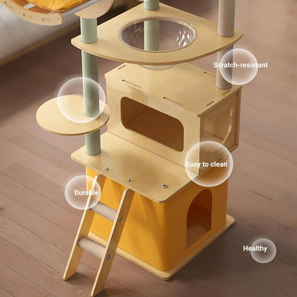 Multi Functional Cat Climbing Tree Tower Stand House Furniture Activity Center
