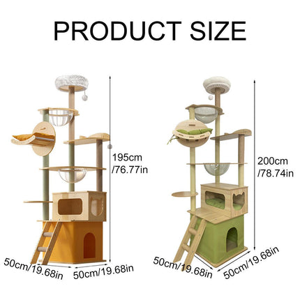 Multi Functional Cat Climbing Tree Tower Stand House Furniture Activity Center