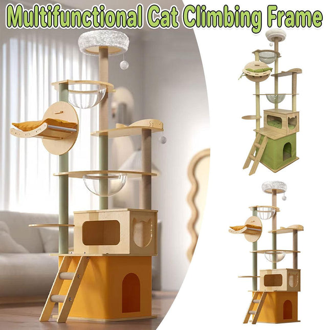 Multi Functional Cat Climbing Tree Tower Stand House Furniture Activity Center