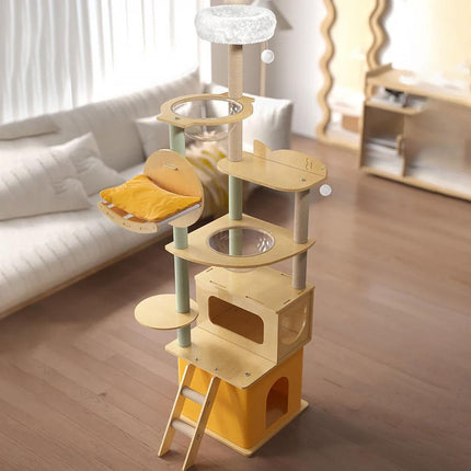 Multi Functional Cat Climbing Tree Tower Stand House Furniture Activity Center