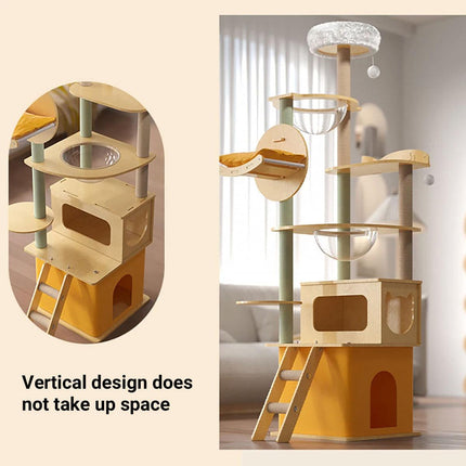 Multi Functional Cat Climbing Tree Tower Stand House Furniture Activity Center
