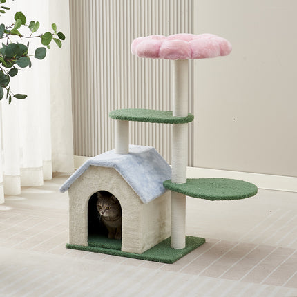Cat Tree Tower Large Climbing Rack Cat Nest Multi Level Post Kitten Scratch Toy