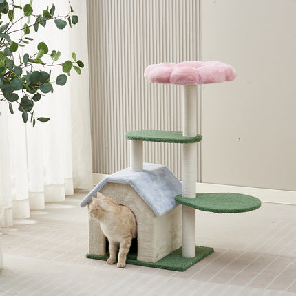 Cat Tree Tower Large Climbing Rack Cat Nest Multi Level Post Kitten Scratch Toy