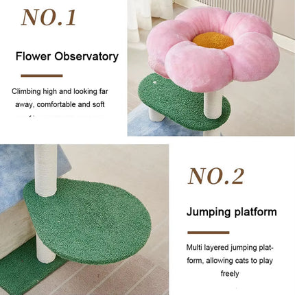 Cat Tree Tower Large Climbing Rack Cat Nest Multi Level Post Kitten Scratch Toy