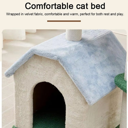 Cat Tree Tower Large Climbing Rack Cat Nest Multi Level Post Kitten Scratch Toy