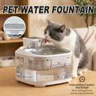 4.5L Wireless Pet Water Fountain Rechargeable Quiet Cat Dog Dispenser Filter