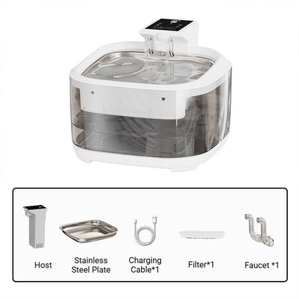 4.5L Wireless Pet Water Fountain Rechargeable Quiet Cat Dog Dispenser Filter