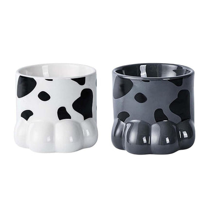 Ceramic Cat Food Bowl Cute Drinking Bowl for Pets Non Slip Food Water Dish Bowl