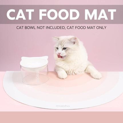 Anti Slip Pet Food Mat Scratch Proof Waterproof Dog Cat Bowl Tray Placemat Floor