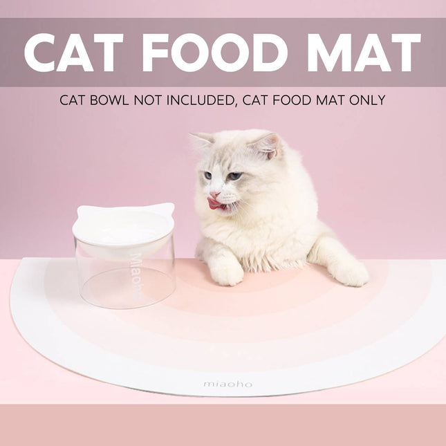 Anti Slip Pet Food Mat Scratch Proof Waterproof Dog Cat Bowl Tray Placemat Floor