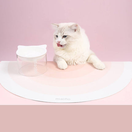 Anti Slip Pet Food Mat Scratch Proof Waterproof Dog Cat Bowl Tray Placemat Floor