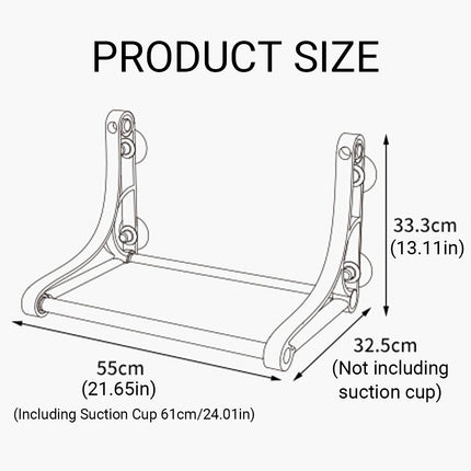 Cat Hammock for Wall Window Glass Suction Cup Style Comfortable Space Saving