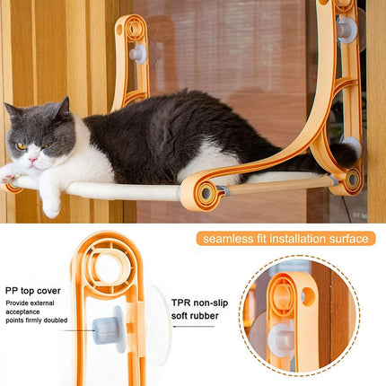 Cat Hammock for Wall Window Glass Suction Cup Style Comfortable Space Saving